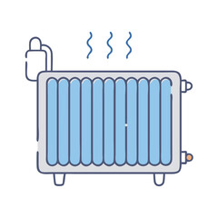 radiator icon, radiator vector illustration-simple illustration of radiator, perfect for radiator logos and icons