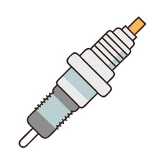 spark plug icon, spark plug vector illustration-simple illustration of spark plug, perfect for spark plug logos and icons