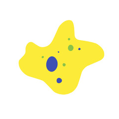 flat style amoeba cell