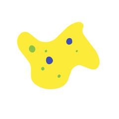 flat style amoeba cell