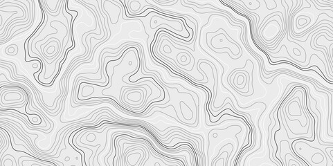 geographic grid abstract vector illustration . Mountain hiking trail over terrain . Line topography map contour background , Topographic map background with space for copy.