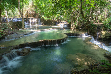 Kuang Si Waterfall in Luang Prabang, Laos