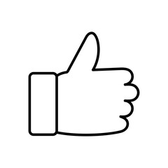 いいね　グッド　ハンドサイン　アイコン　モノクロ