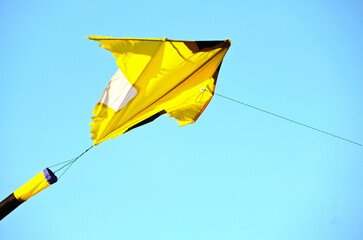 Beautiful kites in a kite festival. Freedom and summer holiday concepts