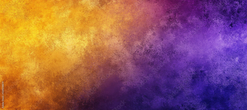 Aufkleber abstract gold and purple textured background image with gradient color blend