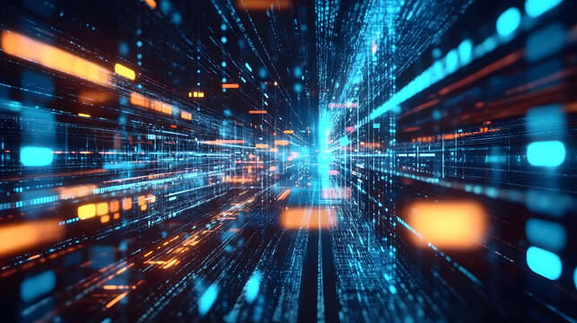 Data exchange digital technology background software development cloud computing Business Intelligence global network Data analysis techician team computer programming internet technol : Generative AI