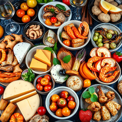 Amazing View / Table full of goodies