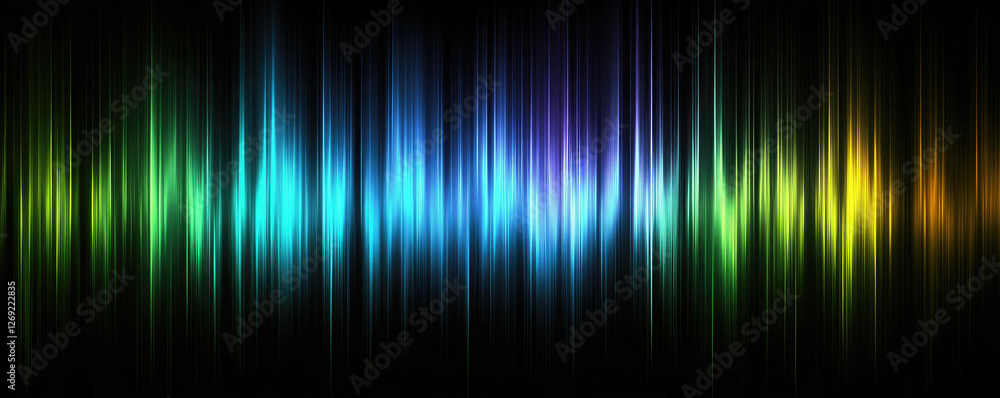 Poster Abstract Colorful Vertical Lines Background Image with Vibrant Hues and Glowing Effects