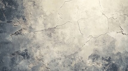 A Tranquil Antique Gray Wall Texture with Delicate Cracks and Scuffs