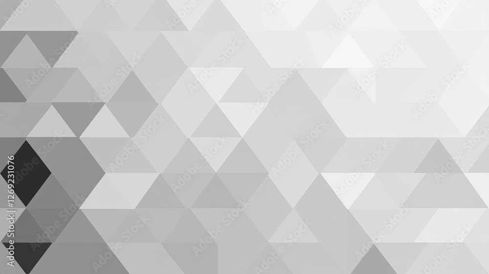 Poster abstract white geometric pattern with triangular diamond lines and modern gray minimal mosaic tile d