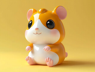  playful 3d hamster character