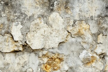 Obraz premium Rough white stone wall texture and shadows. Artificial Intelligence