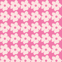 seamless pattern with pink hearts