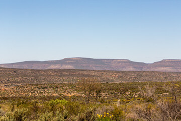 Landscape on the Rooibos Heritage Route north of Dooringbos in the Northern Cape of South Africa