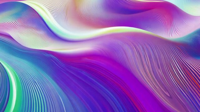 A mesmerizing AI-generated abstract artwork featuring flowing, wavy textures in vibrant purple, blue, and pink tones. Futuristic and dynamic design.  
