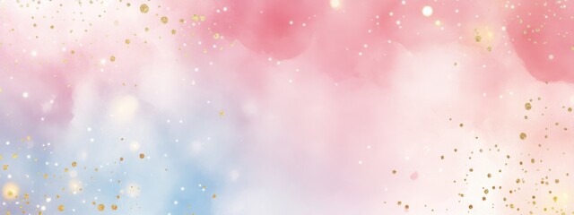 Elegant seamless abstract background with soft pastel gradients and sparkles. Generative AI