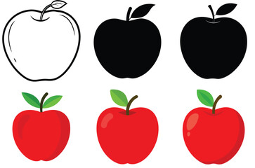set of fruits vector art illustration 