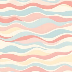 Soft Curved Waves in Pastel Colors for Modern Design Projects