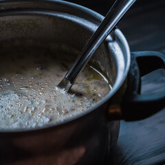 Wärmende Hackfleisch-Lauch-Suppe mit Kartoffelstücken für gemütliche Herbsttage