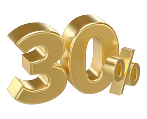 Obraz premium 3D Representation of Number Percent