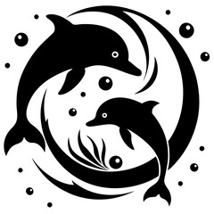 vector illustration of a fish