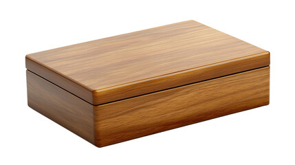 Wooden Box: A meticulously crafted wooden box, its rich grain and smooth surface reflecting a sense of timeless elegance, sits poised, ready to contain treasures.