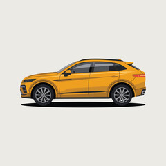 yellow sport car