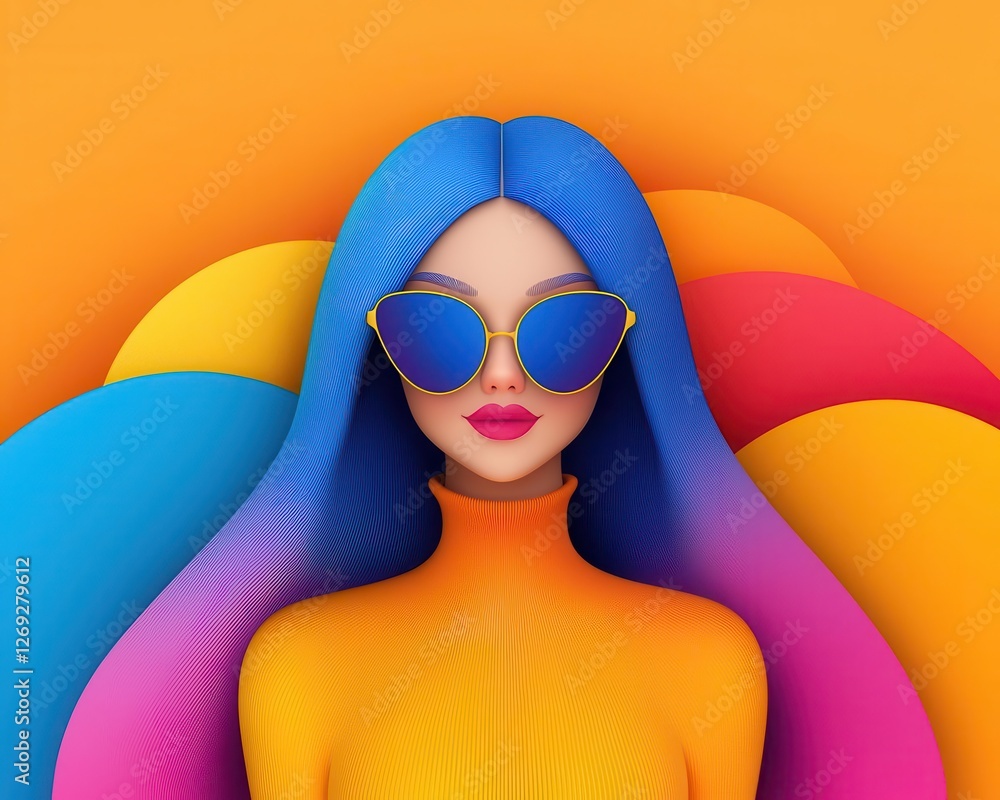 Poster digital art illustration customization. ai-driven custom character design tool for personalized avat