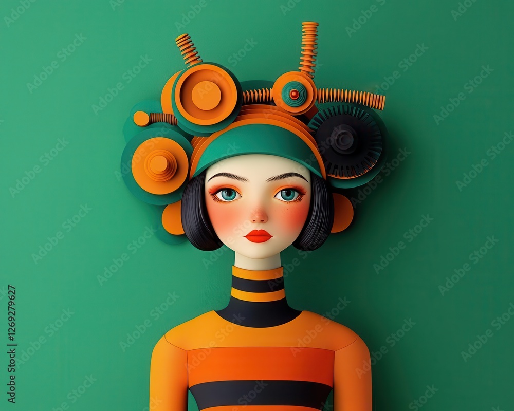 Poster digital art illustration customization. ai-driven custom character design tool for personalized avat