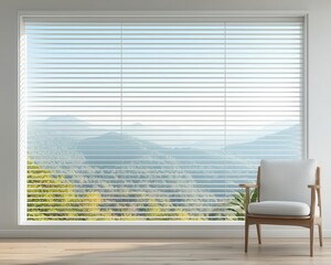 interior design customization innovation. Smart window treatments adjusting tint and transparency based on sunlight exposure