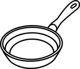 Pan liner art on white background