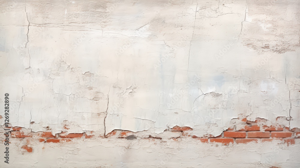 Aufkleber a textured abstract artwork featuring a muted color palette with white and subtle reddish tones, sug