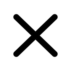 vector illustration of a cross mark. Multiplication symbol