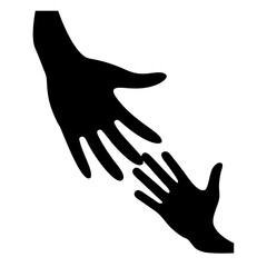 Fototapeta premium Helping hands reaching out for assistance and support concept 