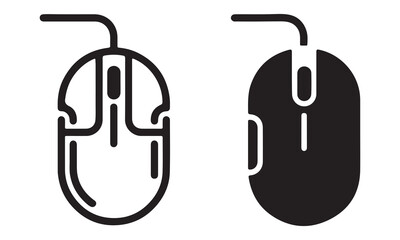 Computer mouse vector icon 