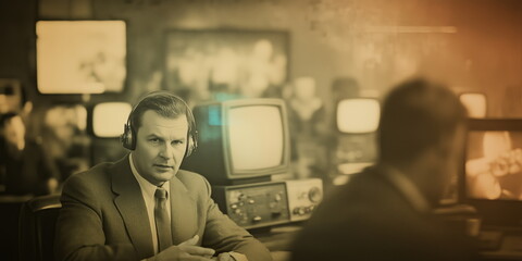 television and broadcast announcers and narrators. Early years.