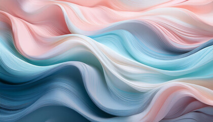 Obraz premium pastel tones blend in smooth fluid like patterns offering an elegant and calming design ideal for creating tranquil visuals
