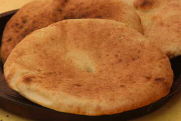 Khobz Close Up, Traditional Moroccan Bread