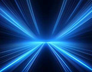 Obraz premium blue modern abstract glowing shiny lines banner futuristic technology concept