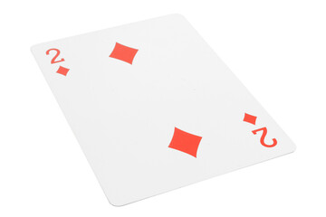 card gambling isolated on white background