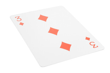 card gambling isolated on white background