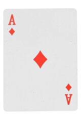Obraz premium card gambling isolated on white background