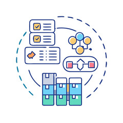data cluster icon, data cluster vector illustration-simple illustration of data cluster, perfect for data cluster logos and icons