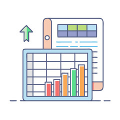 data table icon, data table vector illustration-simple illustration of data table, perfect for data table logos and icons