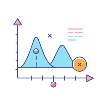 standard deviation icon, standard deviation vector illustration-simple illustration of standard deviation, perfect for standard deviation logos and icons