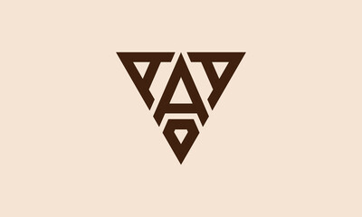 AAA monogram logo design