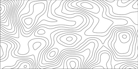 Abstract white contour wave lines topographic background, lines map seamless pattern, modern wallpaper texture and realistic design used for banner and posters, mountain relief geographic pattern.