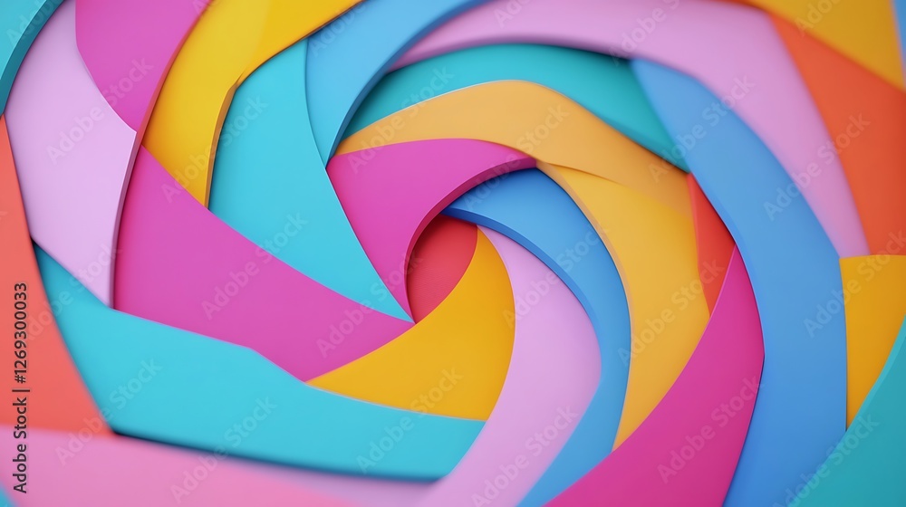 Poster abstract colorful swirl pattern background
