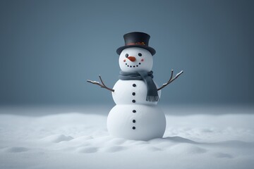 Obraz premium there is a snowman that is standing in the snow