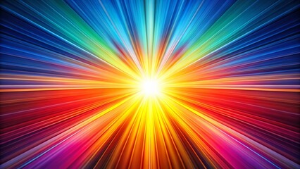 Obraz premium Vibrant Abstract Sunburst Background: Dynamic Color Rays for Modern Art & Design